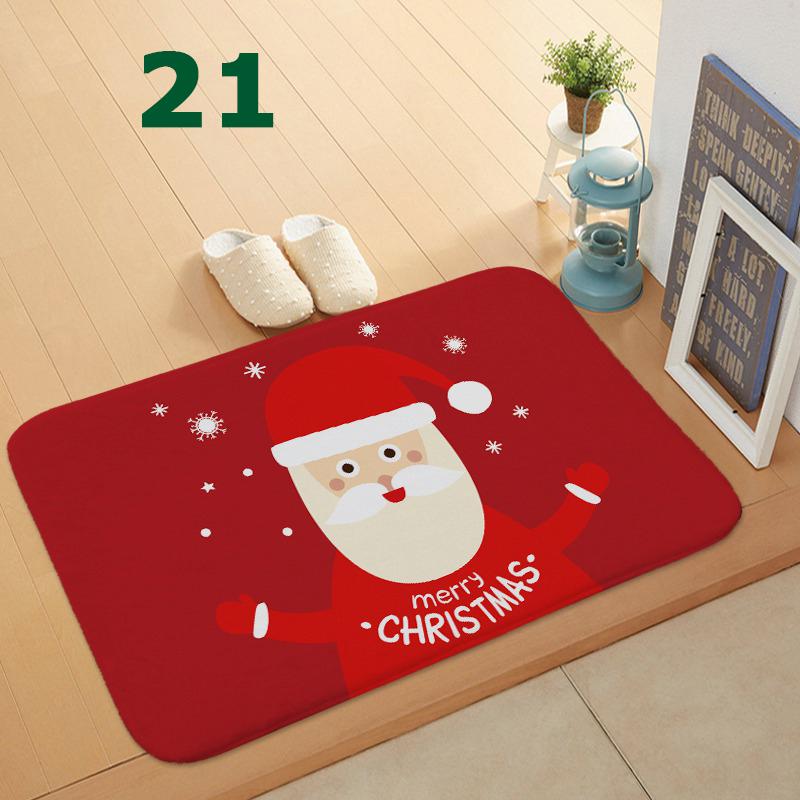 32 Styles Floormat for Christmas Holiday Kitchen Entryway Bathroom Door Mat Christmas Decorations Gift