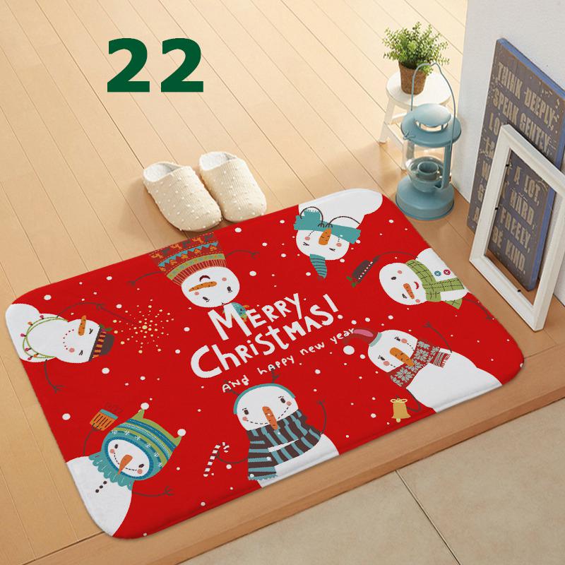 32 Styles Floormat for Christmas Holiday Kitchen Entryway Bathroom Door Mat Christmas Decorations Gift