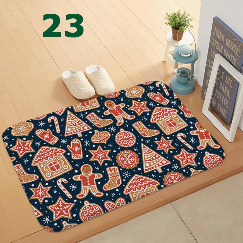 32 Styles Floormat for Christmas Holiday Kitchen Entryway Bathroom Door Mat Christmas Decorations Gift