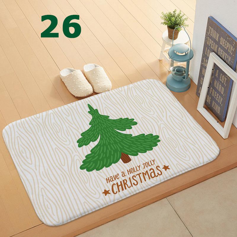 32 Styles Floormat for Christmas Holiday Kitchen Entryway Bathroom Door Mat Christmas Decorations Gift