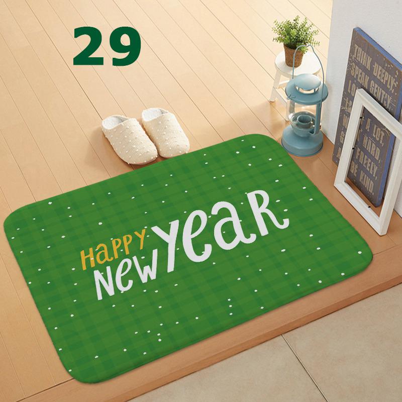 32 Styles Floormat for Christmas Holiday Kitchen Entryway Bathroom Door Mat Christmas Decorations Gift