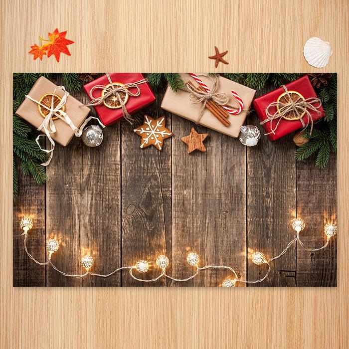 Warm Little Lights Pattern Christmas Entryway Doormat Runners Rugs Kitchen Bathroom Anti-skip Mats