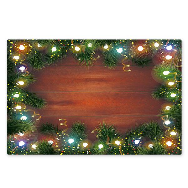 Colourful Lights String Pattern Christmas Entryway Doormat Runners Rugs Kitchen Bathroom Anti-skip Mats