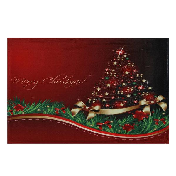 Beautiful Christmas Tree Pattern Red Christmas Entryway Doormat Runners Rugs Kitchen Bathroom Anti-skip Mats