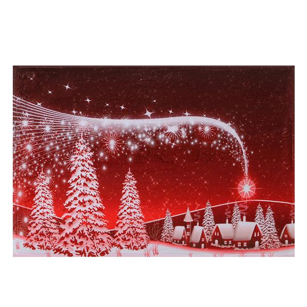 Snow Pattern Red Christmas Entryway Doormat Runners Rugs Kitchen Bathroom Anti-skip Mats