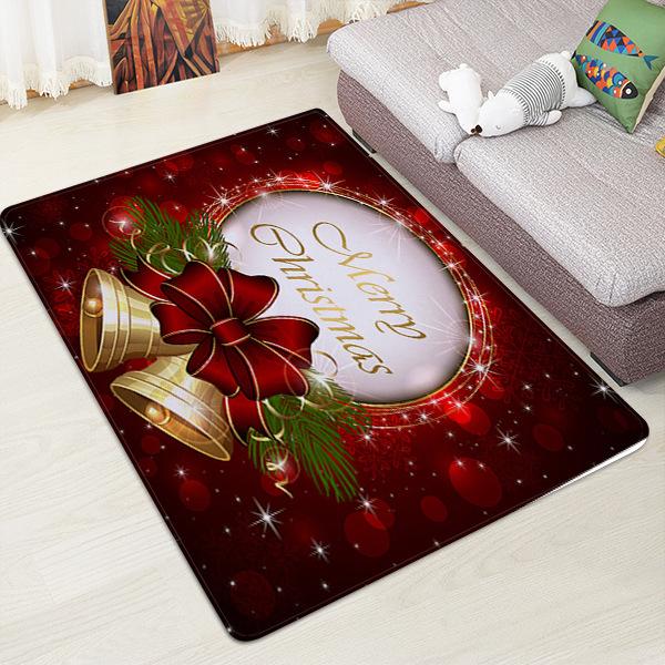 Christmas Crystal Ball Pattern Christmas Entryway Doormat Runners Rugs Kitchen Bathroom Anti-skip Mats