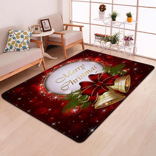 Christmas Crystal Ball Pattern Christmas Entryway Doormat Runners Rugs Kitchen Bathroom Anti-skip Mats