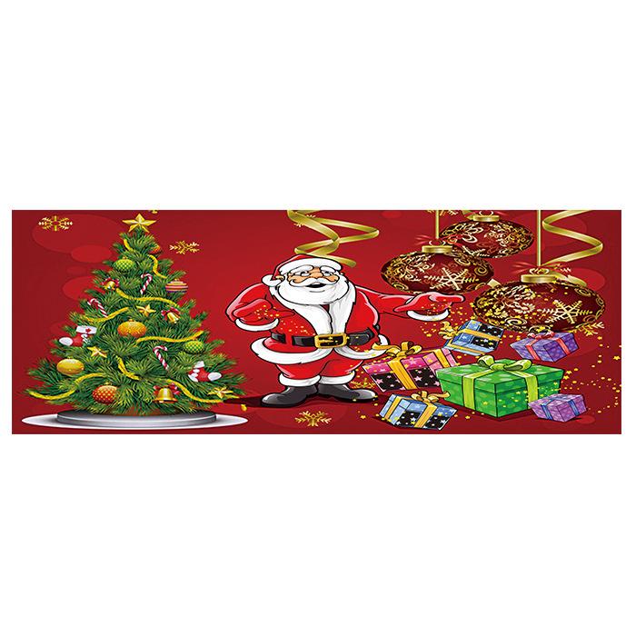 Cartoon Santa Claus Pattern Christmas Entryway Doormat Runners Rugs Kitchen Bathroom Anti-skip Mats