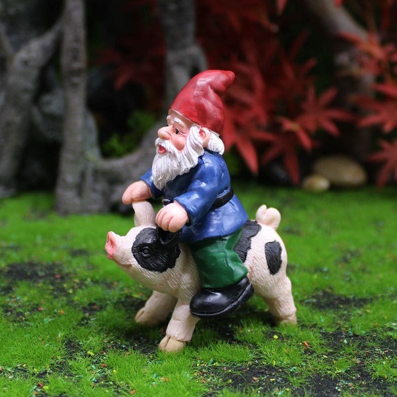 Funny Miniatura Gnome Ornament