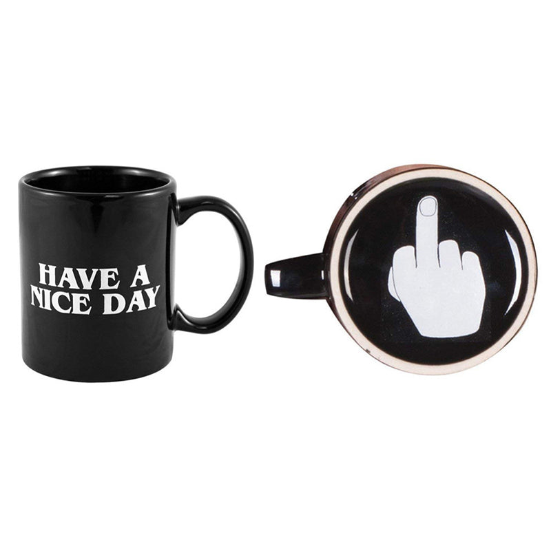 Creative Have a Nice Day Fuck Finger Coffee Mug