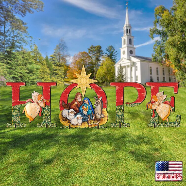 Christmas Joy-Jesus courtyard garden art Christmas decoration Eco-friendly