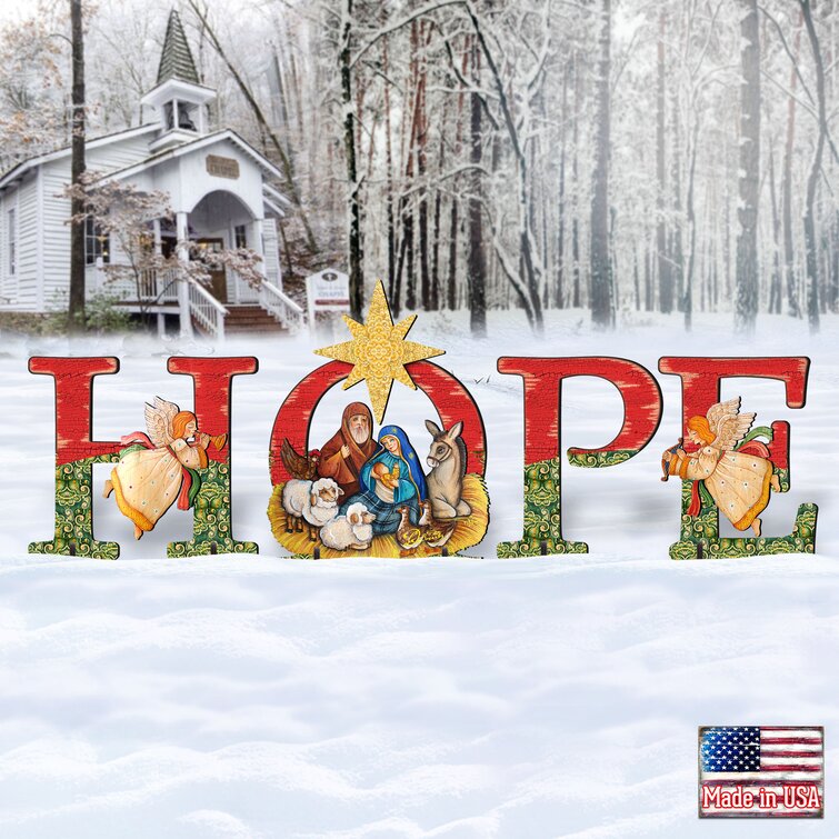 Christmas Joy-Jesus courtyard garden art Christmas decoration Eco-friendly