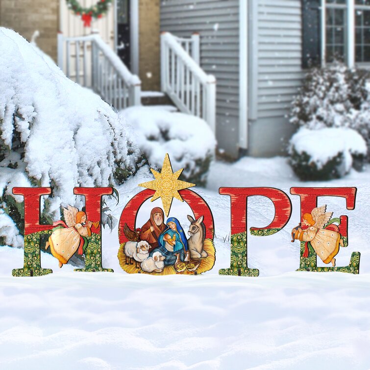 Christmas Joy-Jesus courtyard garden art Christmas decoration Eco-friendly