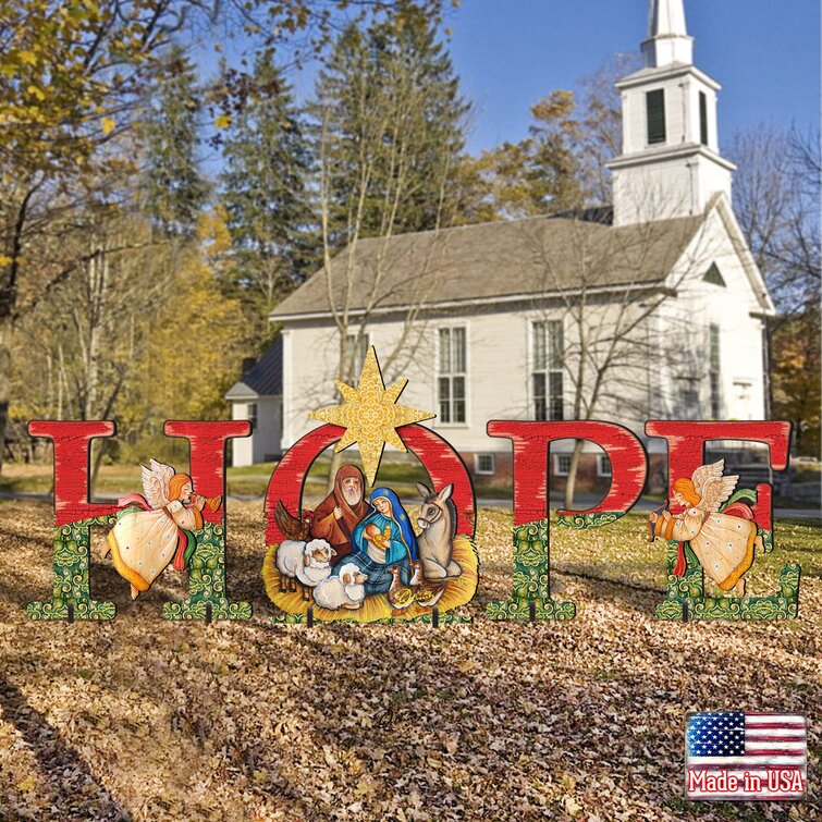 Christmas Joy-Jesus courtyard garden art Christmas decoration Eco-friendly