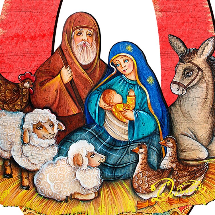 Christmas Joy-Jesus courtyard garden art Christmas decoration Eco-friendly