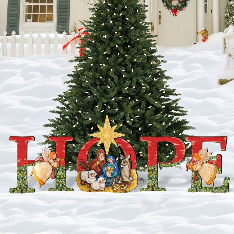 Christmas Joy-Jesus courtyard garden art Christmas decoration Eco-friendly
