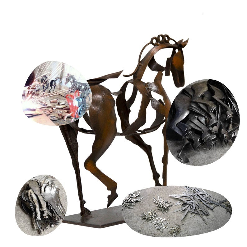 Handmade Metal Horse Sculpture - Closing Sale