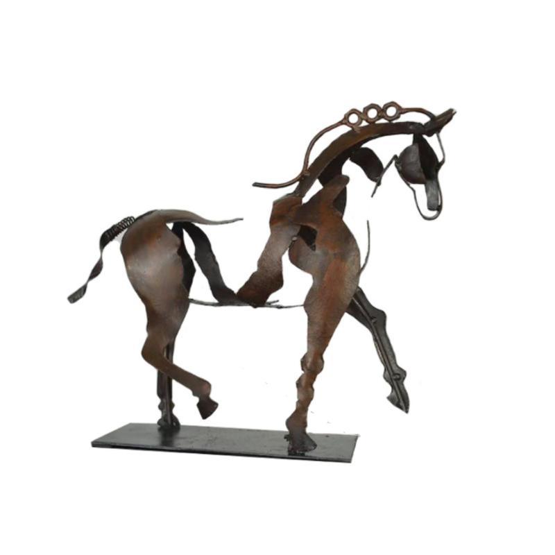 Handmade Metal Horse Sculpture - Closing Sale