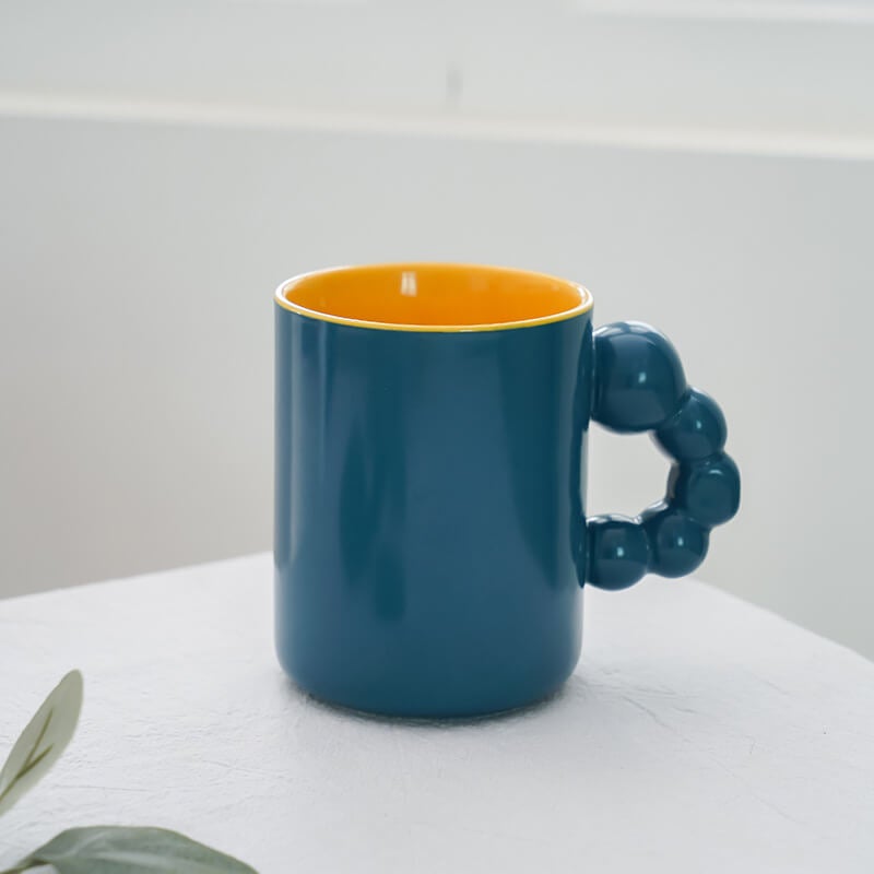 Pure Color Ceramic Mug for Couple Gifts