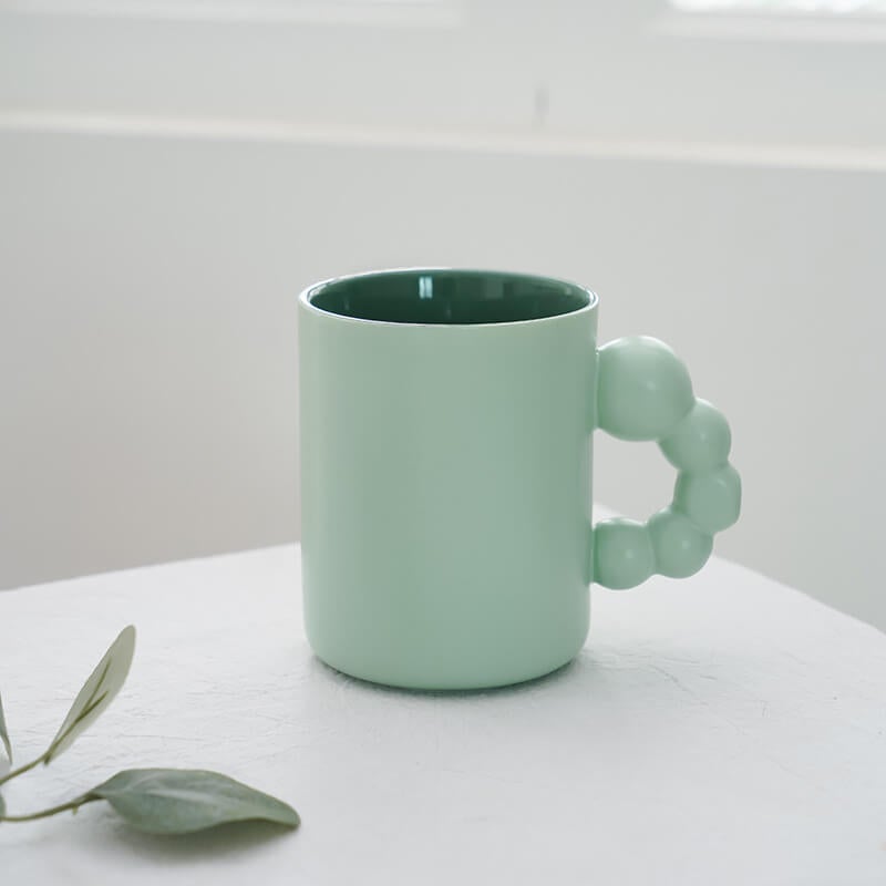 Pure Color Ceramic Mug for Couple Gifts