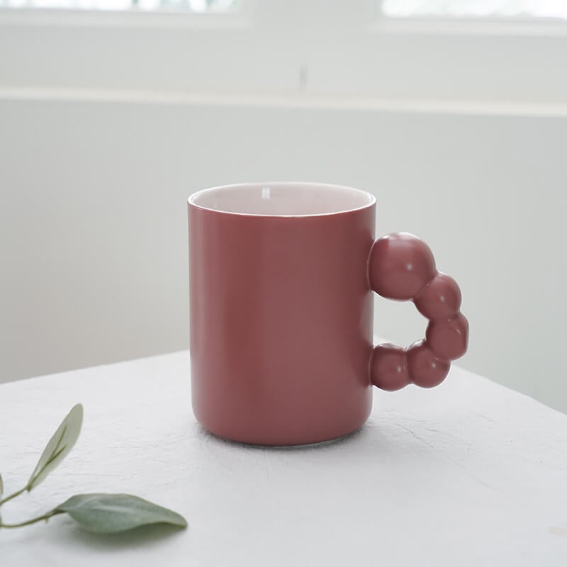 Pure Color Ceramic Mug for Couple Gifts