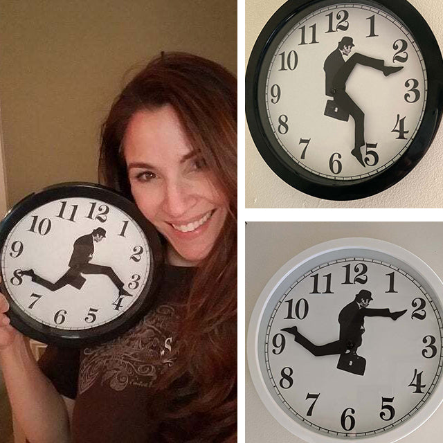 ⏲Monty Python inspired Silly Walk Wall Clock