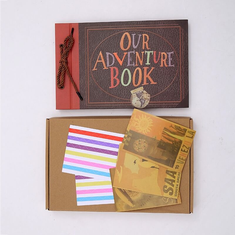 DIY Handmade Photo Album Decor Anniversary Wedding Feast Adventure Books 40 Page for Traveling Office Home School