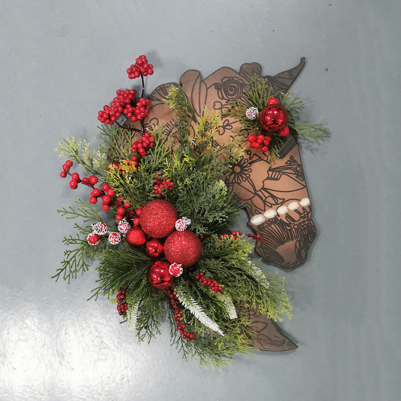 Sacred Christmas Wreath with Lights