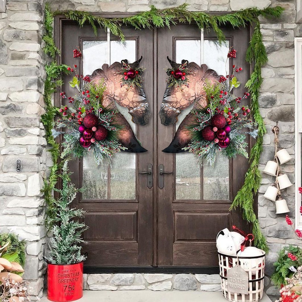 Sacred Christmas Wreath with Lights