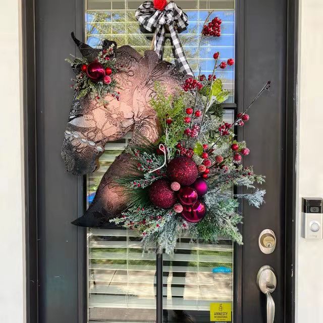 Sacred Christmas Wreath with Lights