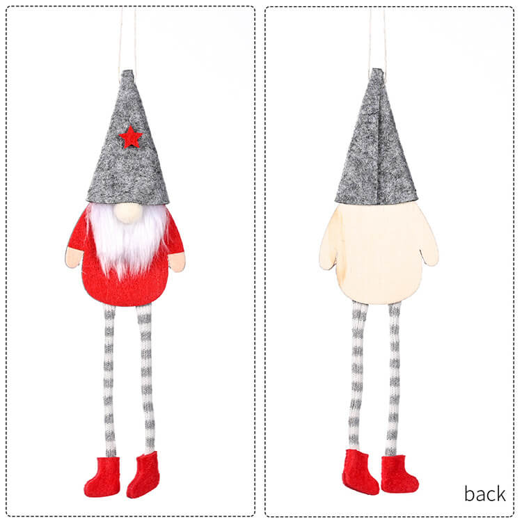 3 Pieces Christmas Forest Old Man Hanging Legs Doll Pendant Creative Christmas Tree Pendant