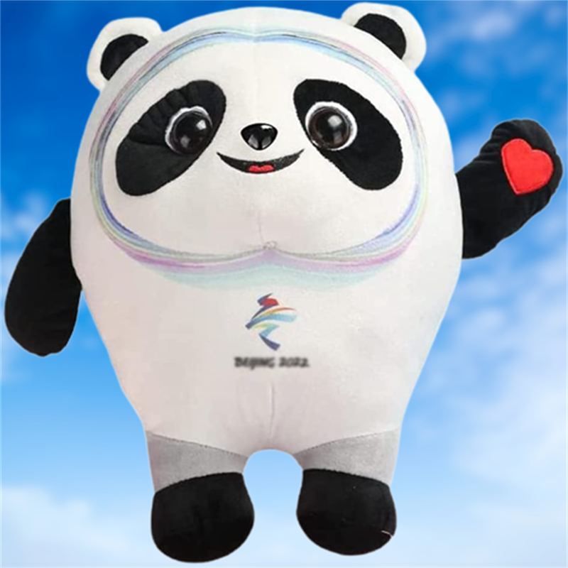 Bing Dwen Dwen Plush Toy, Stuffed Doll Gifts for Panda Fan'a Birthday 13.8inch