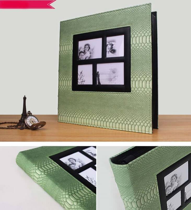 Photo Albums 6x4 400 Photos Slip in Leather Cover Extra Large Capacity for Family Wedding Anniversary Baby Vacation