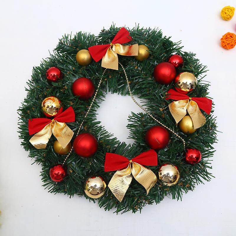 Artificial Christmas Wreath 12inch with Bow