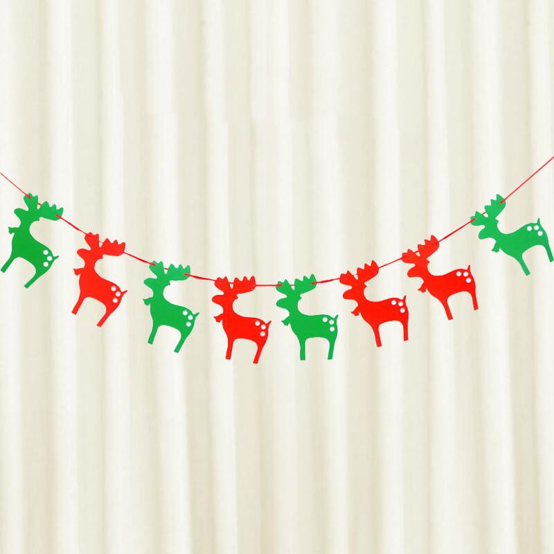 Merry Christmas Banner Christmas Banners Flags Christmas Bunting Decorations  Indoor Outdoor Decoration 6 Pack