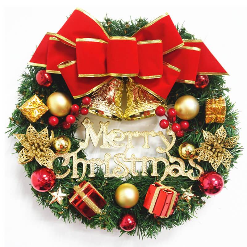 Artificial Christmas Wreath 12inch with Bow