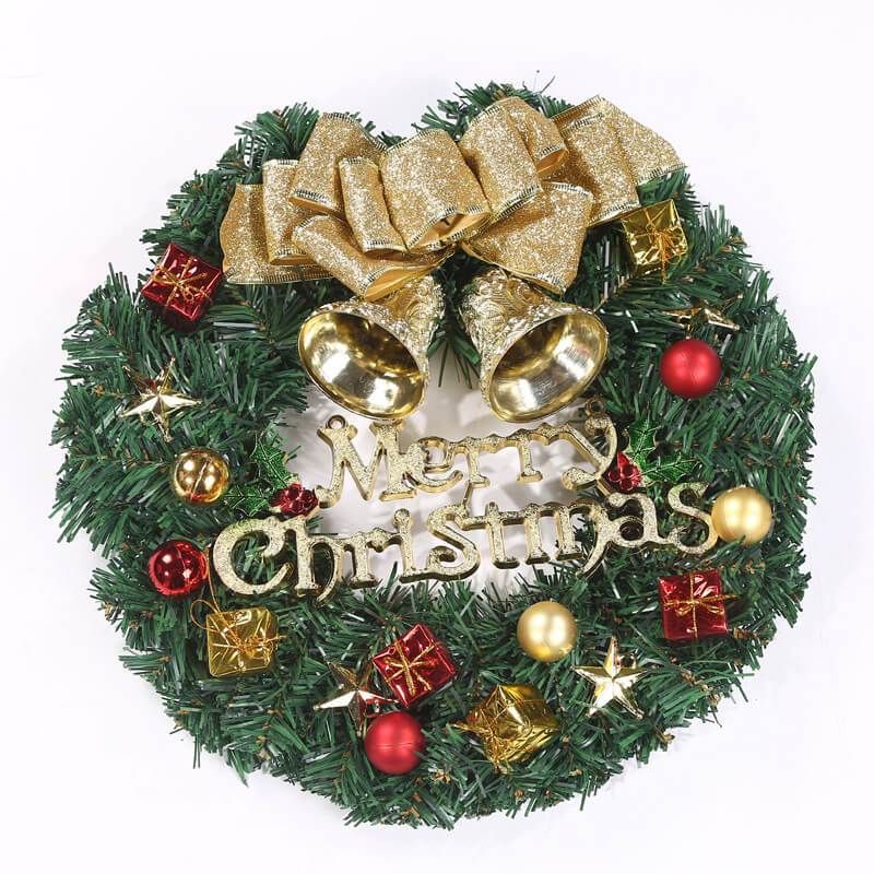 Artificial Christmas Wreath 12inch with Bow