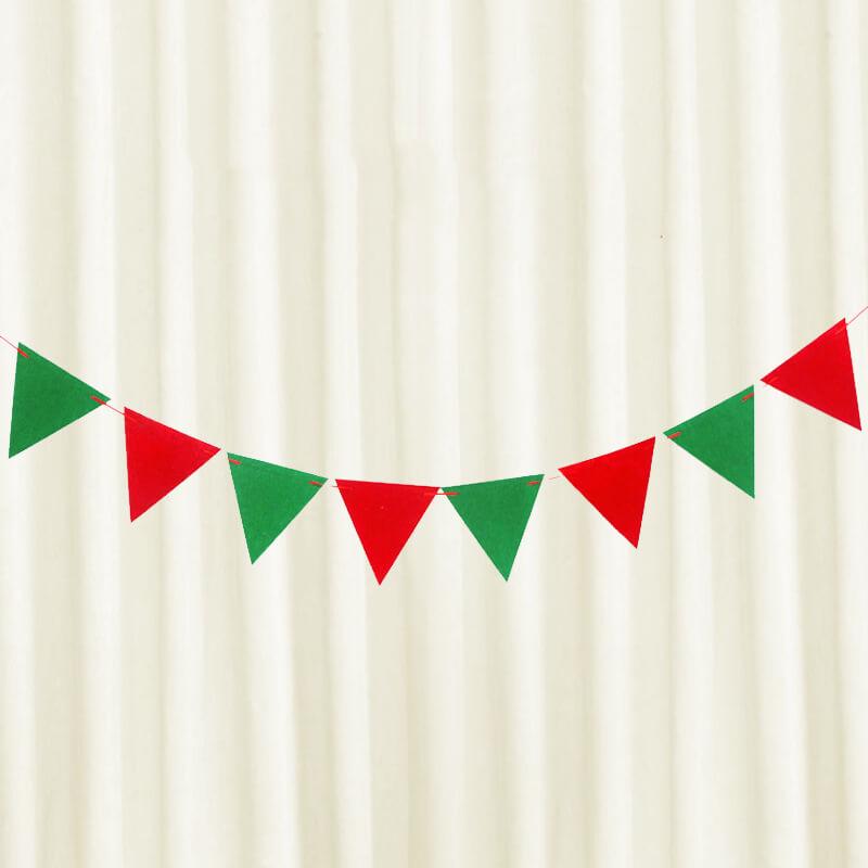 Merry Christmas Banner Christmas Banners Flags Christmas Bunting Decorations  Indoor Outdoor Decoration 6 Pack