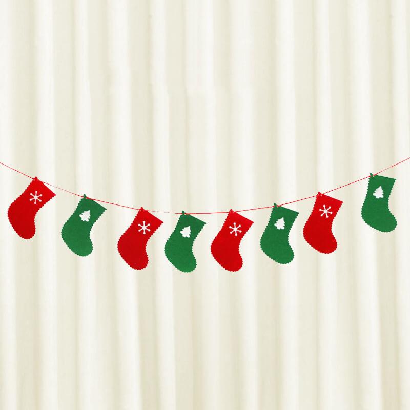 Merry Christmas Banner Christmas Banners Flags Christmas Bunting Decorations  Indoor Outdoor Decoration 6 Pack