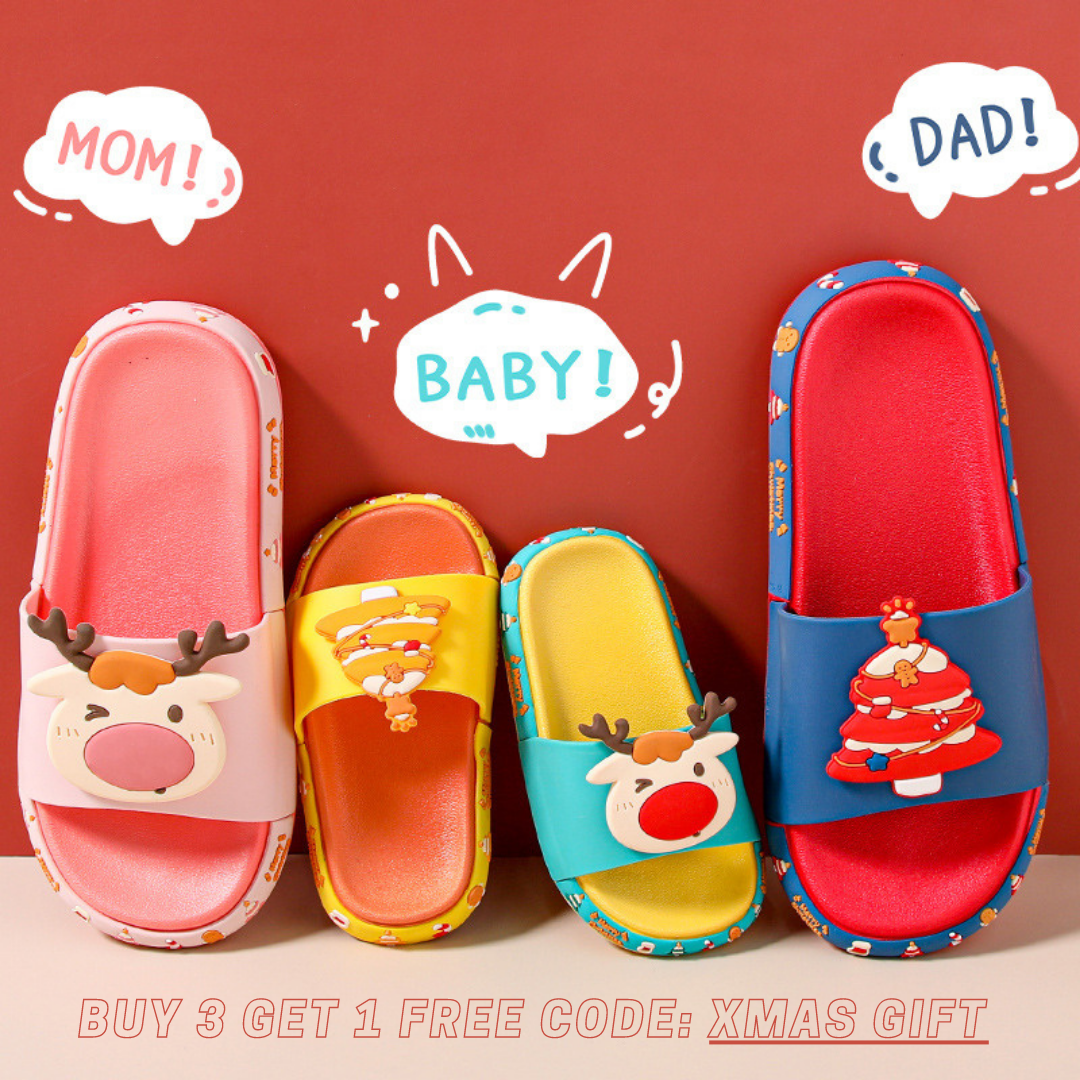 Unisex Christmas Cute Family Slippers