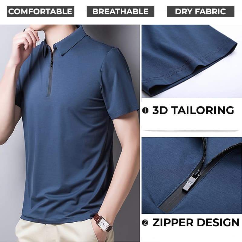 Fashion men's  Ice Silk POLO Shirt