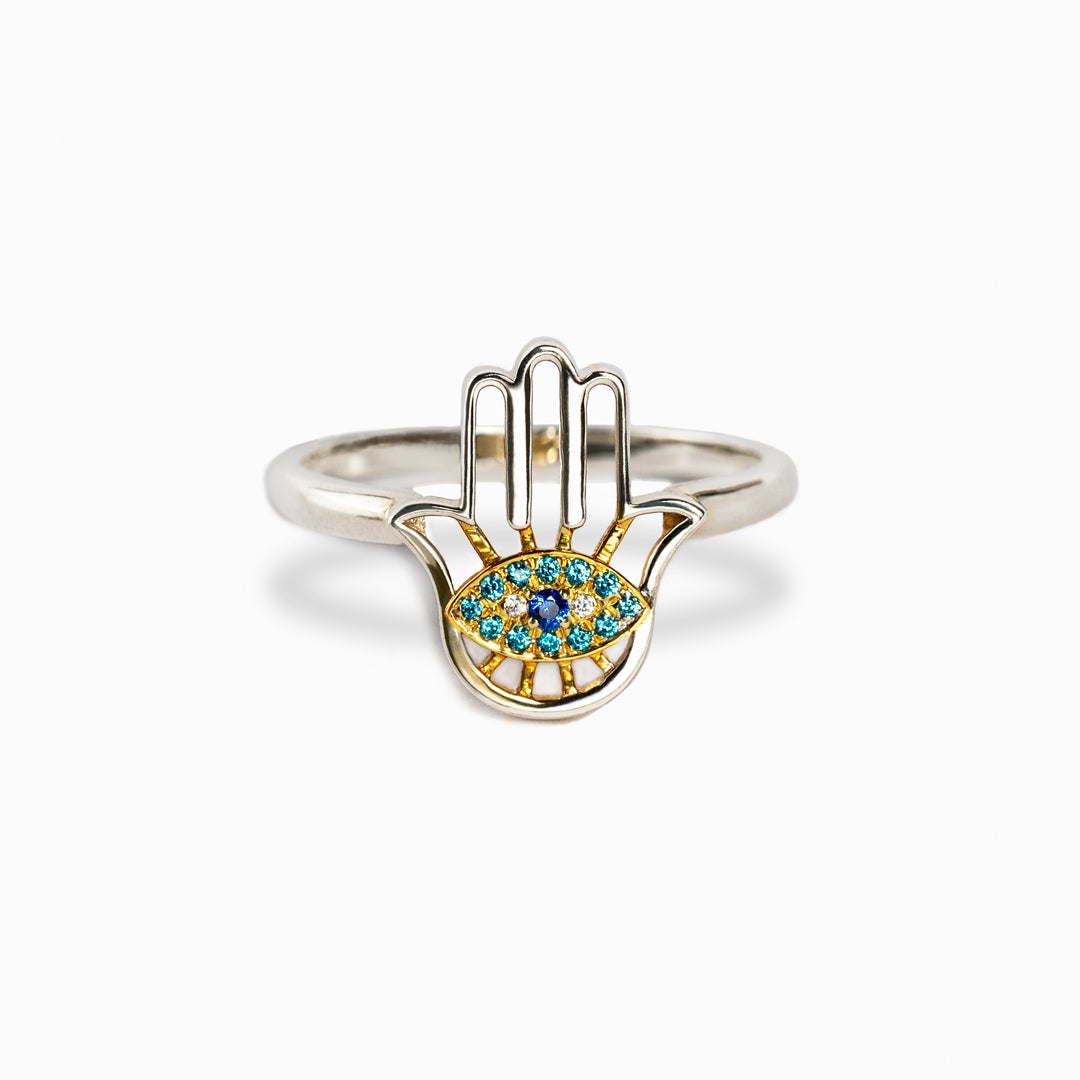 You're Always Protected Hamsa Ring