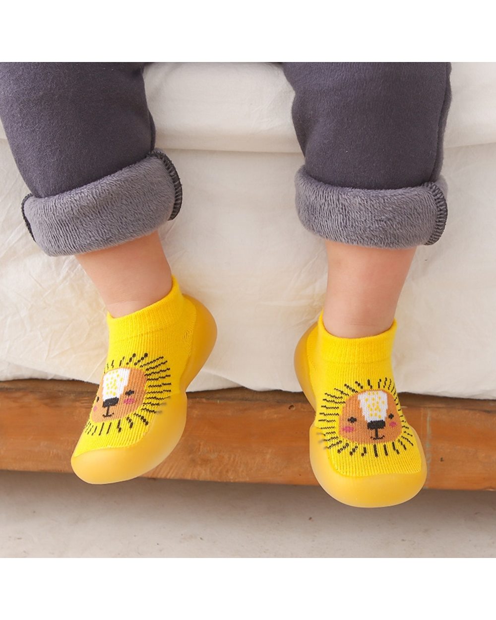 BabyFeet Adorable Animals - Non-Slip Baby Shoe-Socks