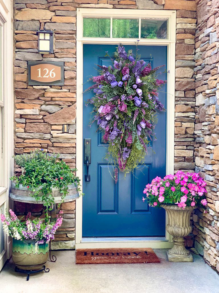 💜Hot Sale 50%OFF💜Spring Front Door Swag-Rustic Home Decor