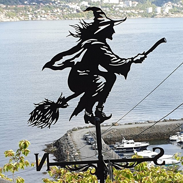 Witch Metal Weathervane