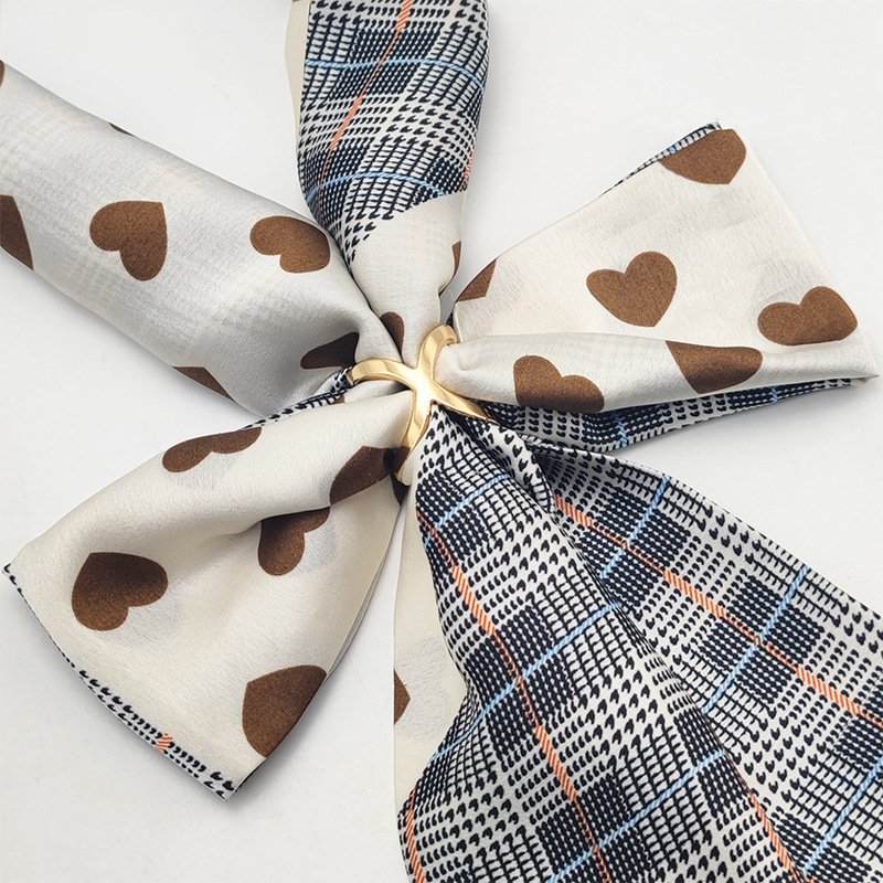 Rhinestone Scarf Ring Buckle Clip