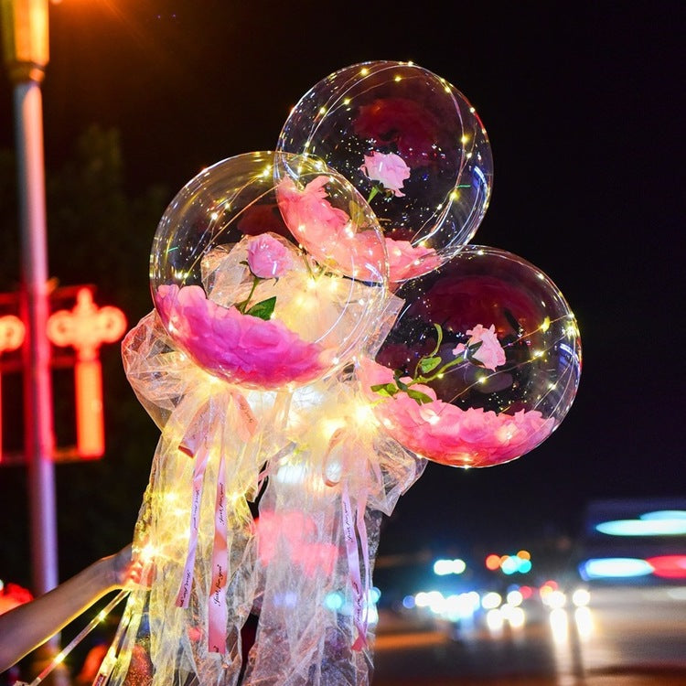 Hot Sale💕LED Luminous Balloon Rose Bouquet