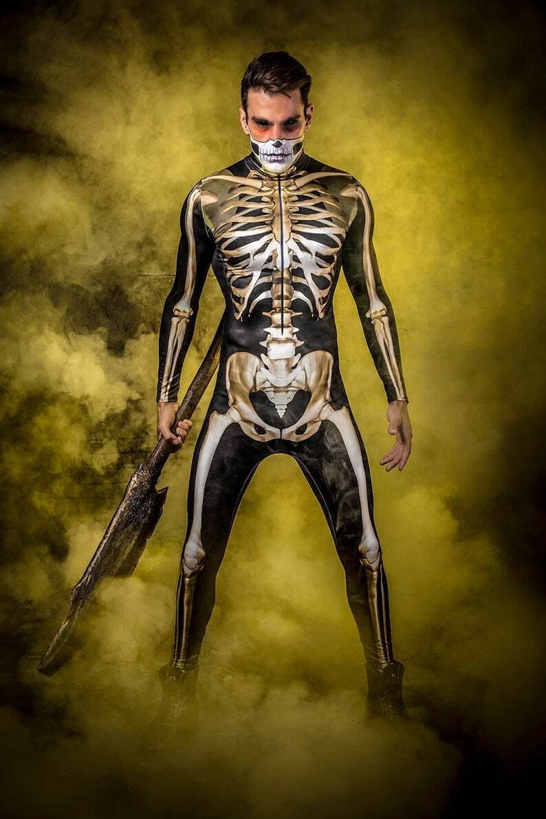 🎃Halloween Early Sale🎃 - Golden Skeleton Costume