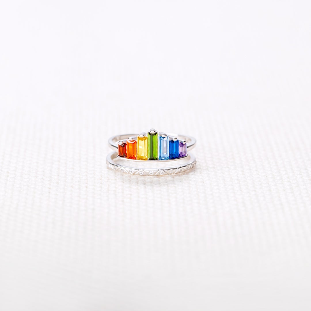 I Would Change The World For You Rainbow Ring