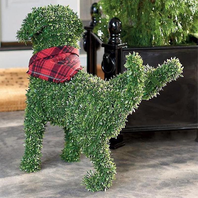 Decorative Peeing Dog Topiary